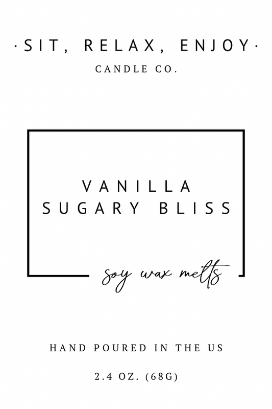 VANILLA SUGARY BLISS - HEART SHAPED SOY WAX MELT