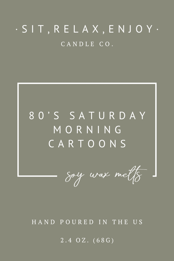 80’S SATURDAY MORNING CARTOONS - HEART SHAPED SOY WAX MELT