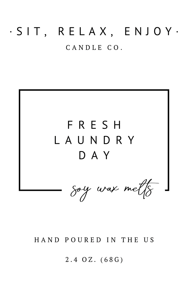 FRESH LAUNDRY DAY - HEART SHAPED SOY WAX MELT