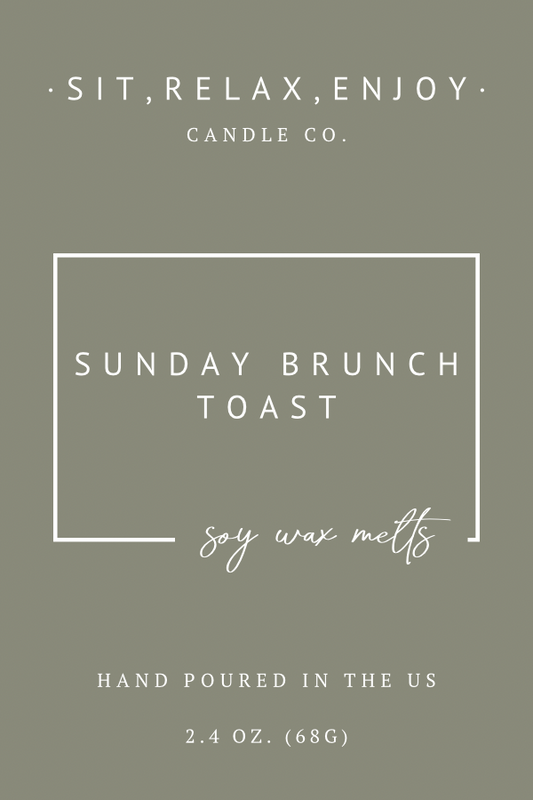 SUNDAY BRUNCH TOAST -  HEART SHAPED SOY WAX MELT