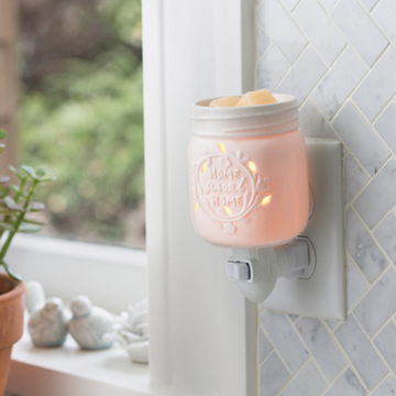 PLUGGABLE FRAGRANCE WARMER - HOME SWEET HOME MASON JAR